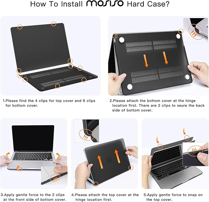 MOSISO Compatible with MacBook Air 13 inch Case 2025 2024 2023 2022 M4 A3240 M3 A3113 M2 A2681, Hard Shell&Sleeve Bag&Keyboard Skin&Webcam Cover&Screen Film for MacBook Air 13.6 inch, Pastel Blue