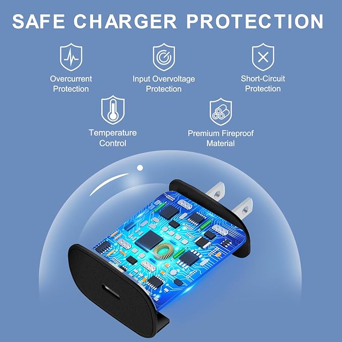 Phone 16 15 Charger Fast Charging,30W USB C Wall Charger Phone 16 15 Pro Max Chargers Block &10FT Long USB C Cable Cord for Phones 16 15/16 15 Pro Max/16 15 Pro/15 Plus/pad12.9 Galaxy S24 Ultra Plus