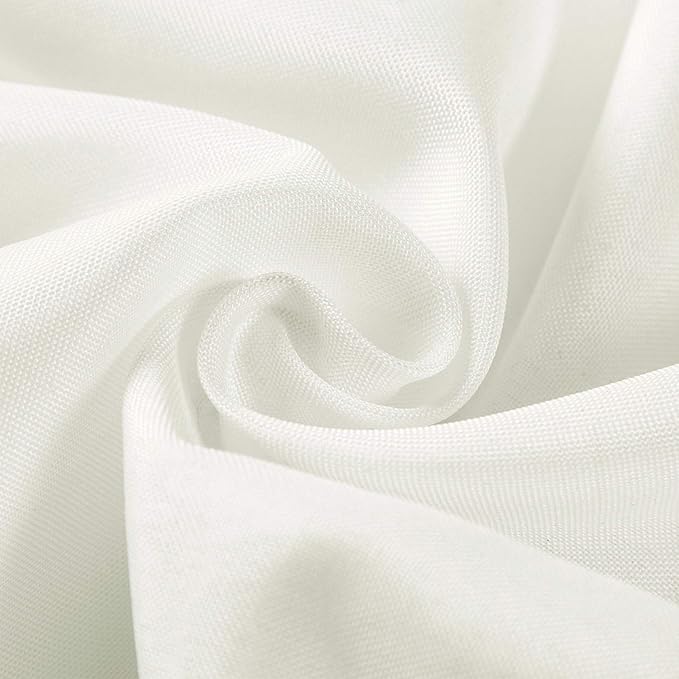 25pcs Polyester Cloth Napkins - 20 x 20 inch Ivory Dinner Washable Napkins with Hemmed Edges for Restaurant/Wedding/Hotel(25,Ivory)