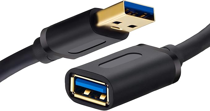 Tan QY USB 3.0 Extension Cable 20Ft, USB 3.0 High Speed Extender Cord Type A Male to A Female for PlayStation, Xbox, USB Flash Drive, Hard Drive, Card Reader,Scanner,Printer,Keyboard 20Ft/6M