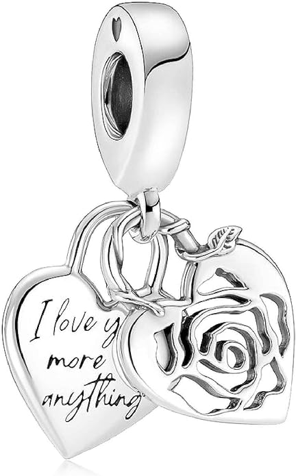 Family Mom Heart Charms 925 Sterling Silver Bead for Bracelets and Necklaces For Women Jewelry Present