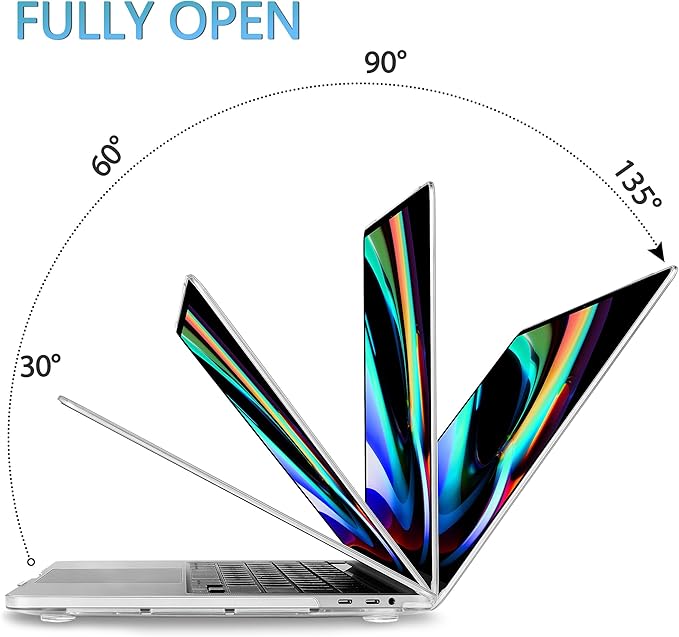 Mektron Designed Case for MacBook Pro 16 Inch A2141 Cover 2019 Release 16" with Liquid Retina Display/Touch ID, Plastic Hard Shell with Keyboard Skin & Screen Protector & Dust Plug, Colorful Floral