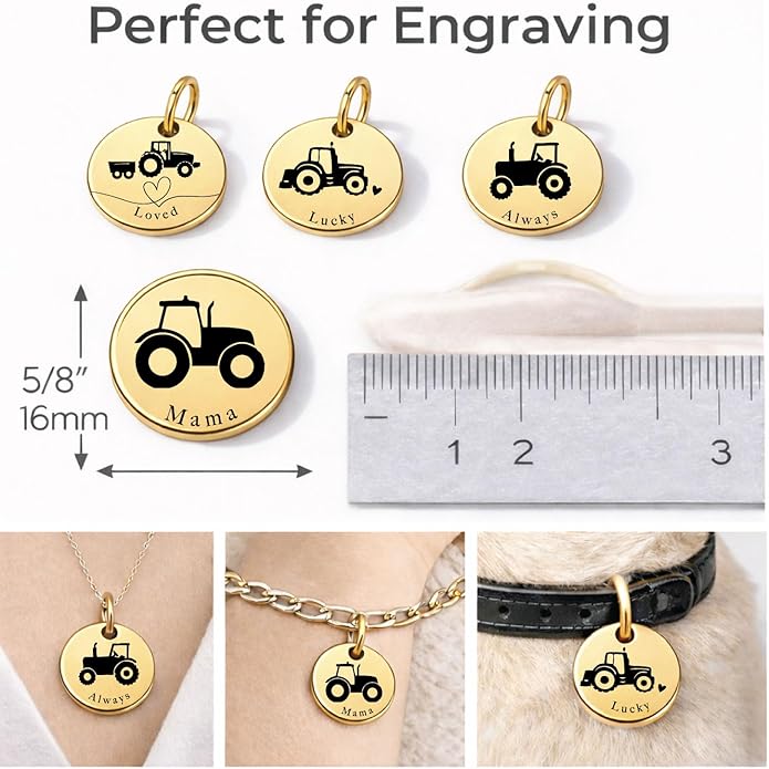 SM Design Mama Animal Charm Set – Set of 4 Stainless Steel Charms – Motherhood & Family Keepsake Jewelry Charmss