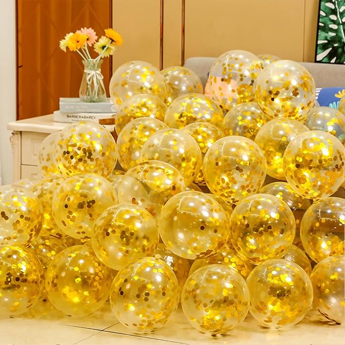 Gold Table Confetti 0.59 inch Metallic Foil Confetti for Wedding Birthday Party Confetti Decoration (2.12 oz /1 pack)