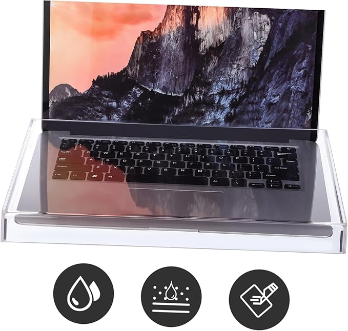 Gadpiparty Acrylic Keyboard Cover Clear Waterproof Laptop Keyboard Protector Computer Mechanical Keyboard Accessories 14 Inch