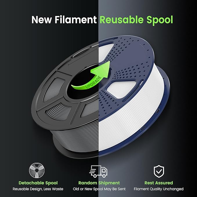 SUNLU PETG Glow in The Dark Filament Bundle,Luminous PETG 3D Printer Filament 1.75mm,Dimensional Accuracy +/- 0.02mm,4kg in Total,1kg per Spool,(White, Glow Blue/White, Glow Green/Glow Blue/Glow Red).