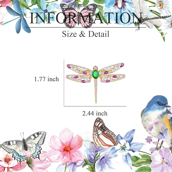 Animal Brooch for Women Girls Rhinestone Animal Brooch Lapel Pin Jewelry Gift for Mom Wife