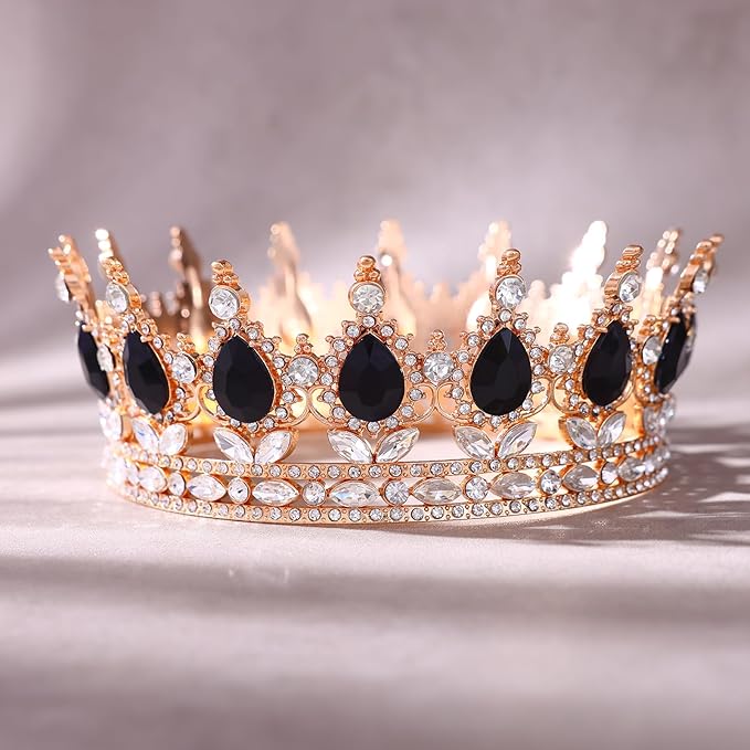 Queen Crown for Women Crystal Tiara for Girl Rhinestone Wedding Headband for Bride Hair Accessories for Costume Birthday Party Prom Gifts