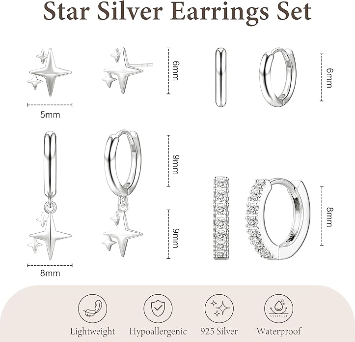 Small Gold Huggie Hoop Earrings Set for Women Men Hypoallergenic 14K Plated Stack Cartilage Earrings, Multiple Piercing Lightweight Mini Thin Cute Dainty Trendy Jewelry Set Christmas Gifts for Women