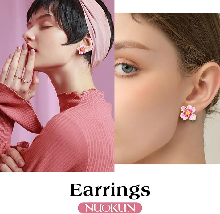 Clip on Earrings Women, 14K Gold Plated Earrings for Sensitive Ears, Fashion Women's Earrings Jewelry Birthday Gift for Wife Grandma Daughter Girls on Christmas Thanksgiving