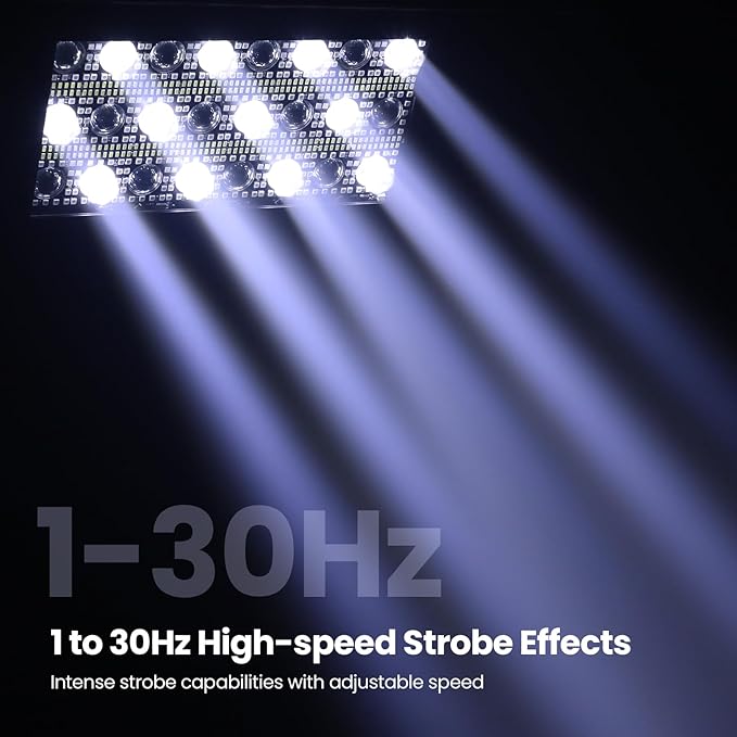 Betopper LF2405 300w Matrix Beam Strobe Effect Lights，Stage Lights Wash Strobe Light, Super Bright Large Flash Stage Lighting, DMX Dj Strobe Lights for Parties Club Disco Xmas etc（2）