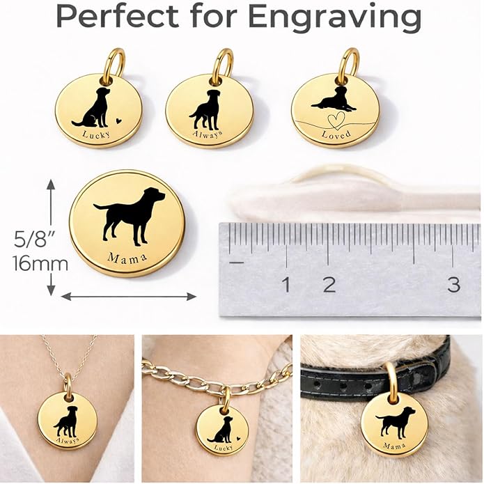 SM Design Mama Animal Charm Set – Set of 4 Stainless Steel Charms – Motherhood & Family Keepsake Jewelry Charmss