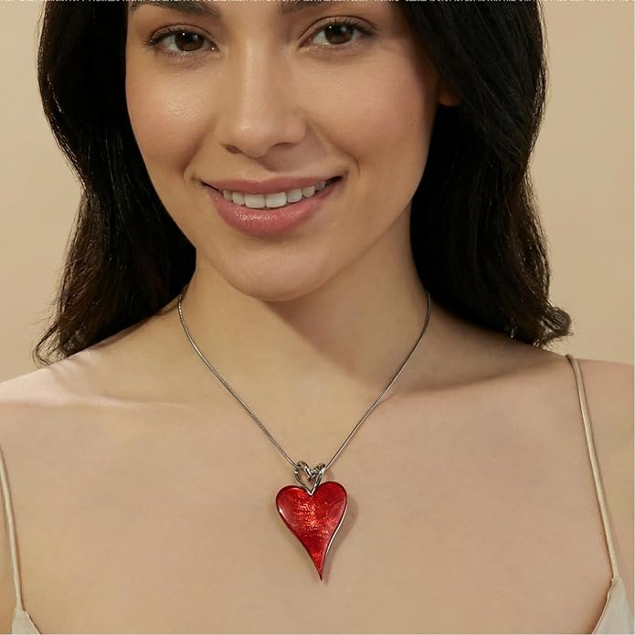 Heart Pendant Necklace for Women, Dainty Cute Pendant Necklaces Women's Trendy Simple Jewelry Gifts for Valentines