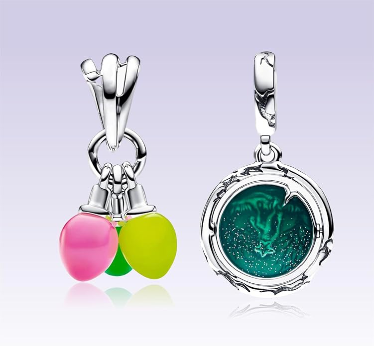 Gold Heart Family Charms Bead for Bracelets and Necklaces Jewelry Charm for Women Valentine Mother's Day