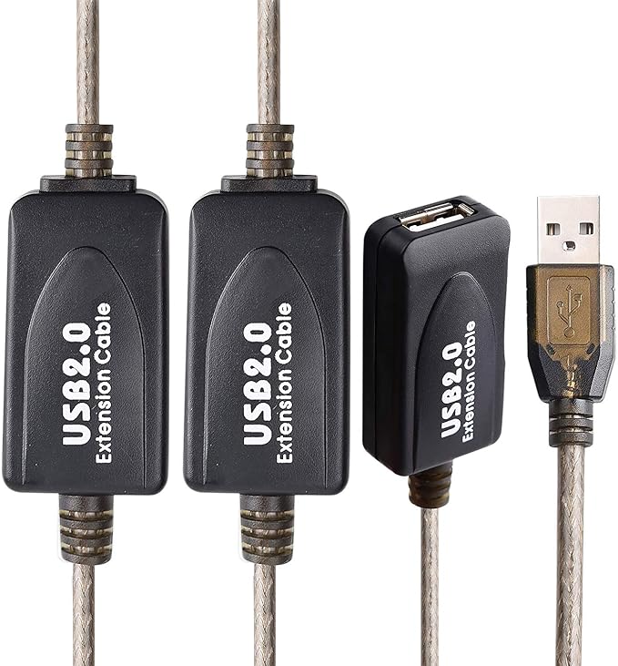 LDKCOK USB 2.0 Type A Male to A Female Active Repeater Extension Cable 100ft, High Speed 480 Mbps