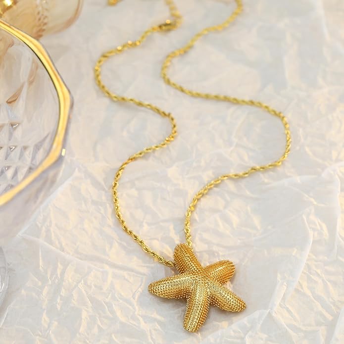 MISS RIGHT Dainty Gold Evil Eye Hamsa Hand Coin Lucky Charm Pendant Necklace for Women Trendy Vintage Paperclip Chain Sun Moon Clover Flower Chunky Charm Necklace Jewelry Gifts