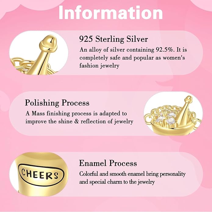 925 Sterling Silver Charms for Bracelets and Necklaces Charms for Women Fashion Jewelry for Women Friend and Mother