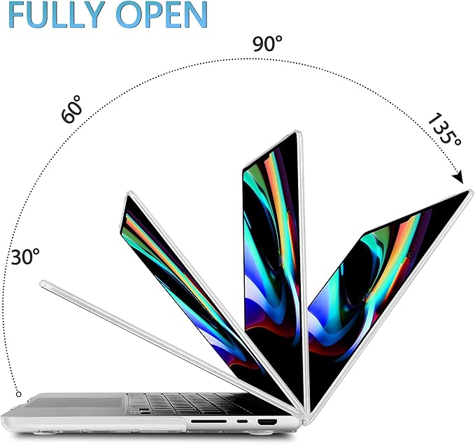 Mektron Case for MacBook Pro 16" M4 A3403 A3186 M3 A2991 M2 A2780 M1 A2485 (2021/2023/2024) Pro/Max with Touch ID, Hard Shell Plastic Laptop Cover Keyboard Cover Screen Protector, Pink Marble