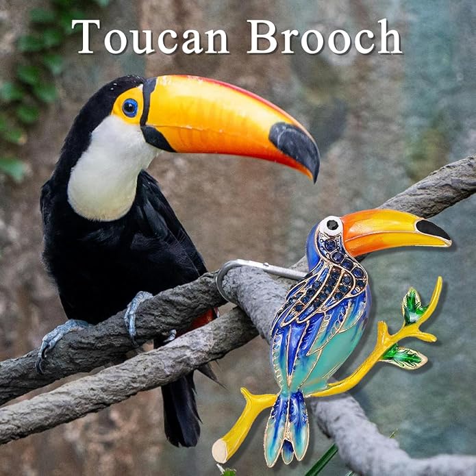 Bird Theme Brooch Pin Cute Bird Animal Brooches Accessories Christmas Birthday Gift for Women