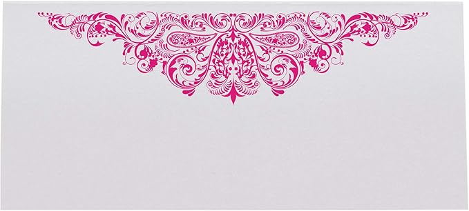 Paisley Printable Place Cards, Fuschia (Choose Color), Set of 150 (25 Sheets), Laser & Inkjet Printers - Wedding, Party, Dinner, and Special Events - Made in the USA