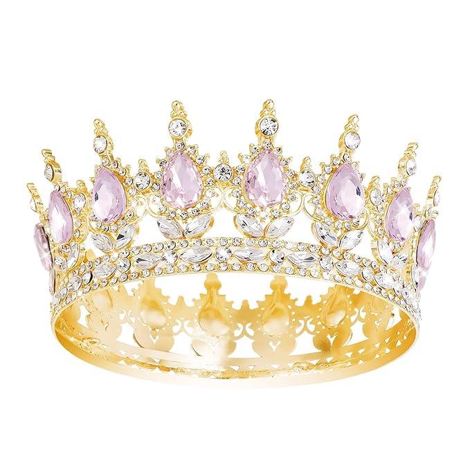 Queen Crown Rhinestone Wedding Crowns and Tiaras for Women Costume Party Hair Accessories Princess BirthdayCrown Crystal BridalCrown