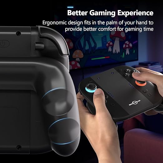 Switch 2 Joycon Grip, Super Magnetic Charger Handle for Nintendo Switch 2 Joycons, Ergonomic Controller Grip, Switch 2 Accessories Black