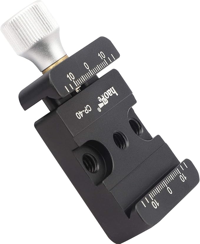 Haoge CP-40 DSLR and Mirrorless Quick Release Clamp for Arca-Type Standard Conversion Heighten Riser Compatible with DJI Ronin S/SC ZHIYUN Crane Series Weebill S Gimbal Manfrotto Tripod Ball Head