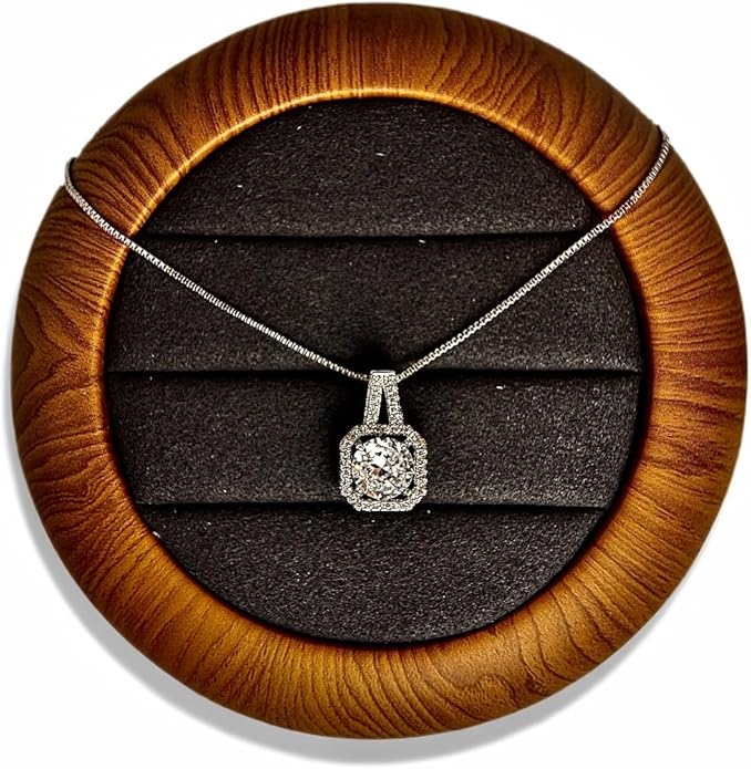 Stunning 3-piece Moissanite Jewelry Set - Necklace, Ring & Earrings | Elegant Wedding Jewelry Sets for Brides | Perfect Moissanite Earrings & Necklace | Timeless Bride Earrings & Wedding Earrings for Brides