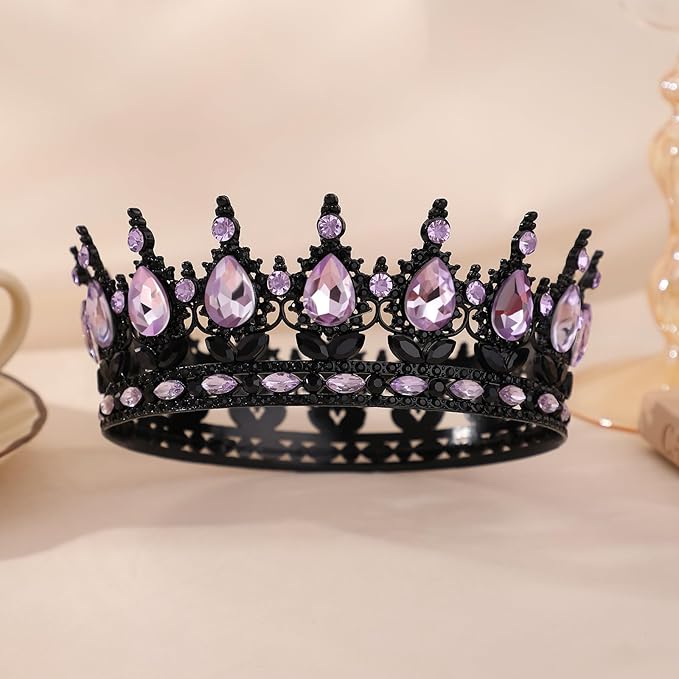 Queen Crown for Women Crystal Tiara for Girl Rhinestone Wedding Headband for Bride Hair Accessories for Costume Birthday Party Prom Gifts