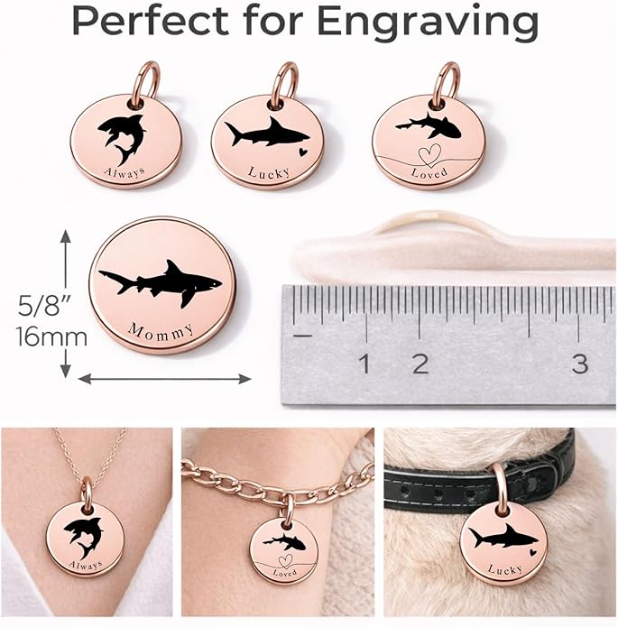 SM Design Mama Animal Charm Set – Set of 4 Stainless Steel Charms – Motherhood & Family Keepsake Jewelry Charmss