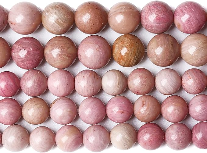 12MM 30PCS Natural Stone Red Rhodochrosite Gemstone Crystal Beads for Jewelry Making DIY Bracelet Necklace Semi Precious Beads