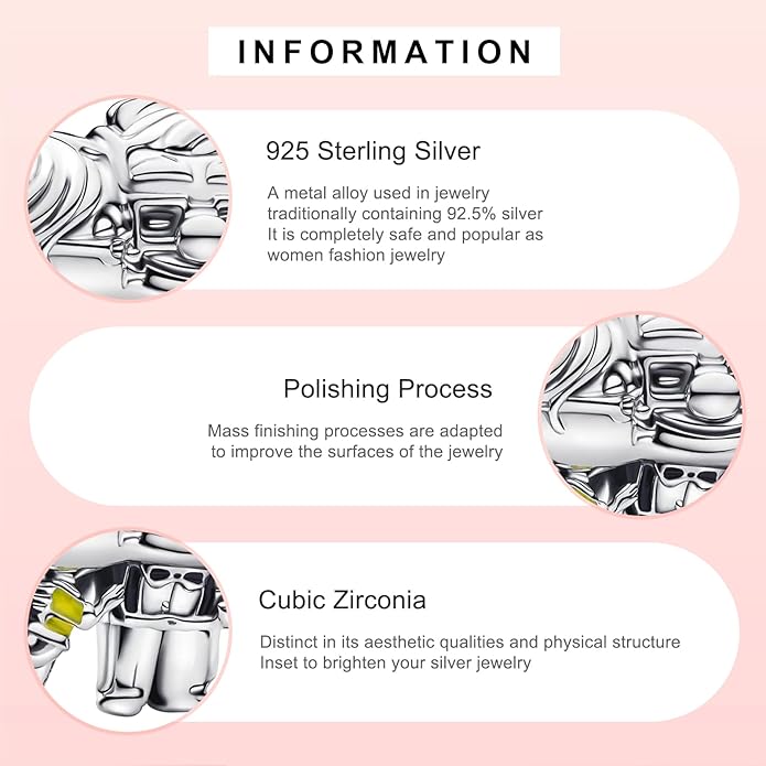 MITSOKU 925 Sterling Silver Charms for Bracelets Necklaces Animal prototype Pendant Safety Chain Dangle Pendants Beads Christmas Day Charms Jewelry Gift for Women