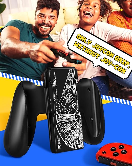 Lotadilo Joy-Con Grip for Nintendo Switch/Switch Oled - JoyCon Comfort Hand Grips Controller for Men Teen Boys Cool Cartoon Anime Design, Gear