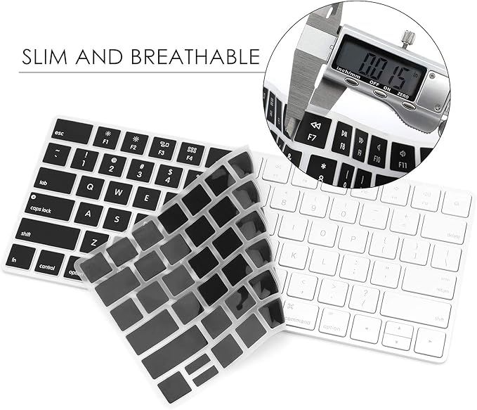 Allinside Black Cover for Apple Magic Keyboard (MLA22LL/A) with US Layout