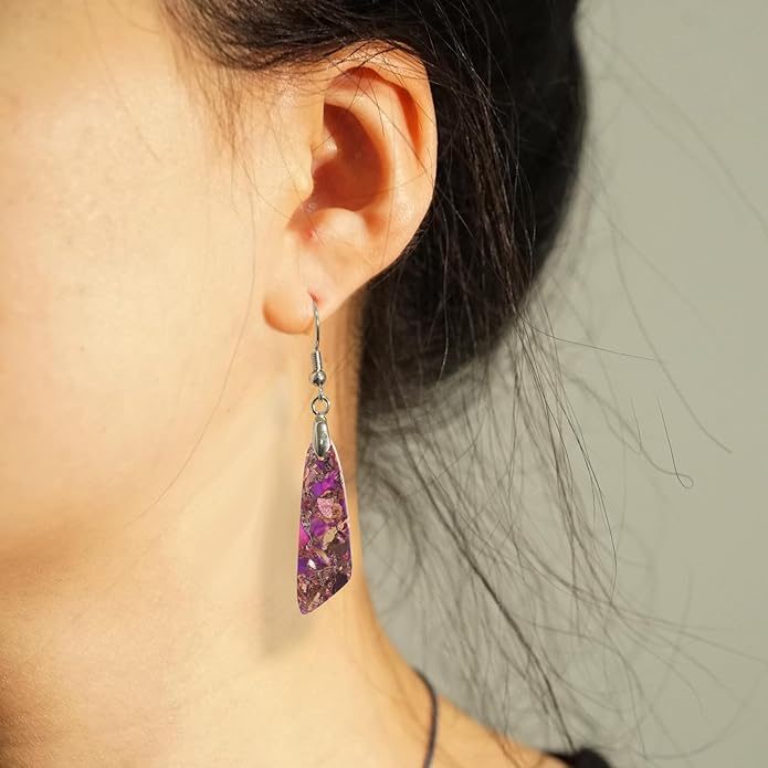 Jasper Stone Earrings for Women Trendy Dangle Earrings Fishhook Drop Earrings