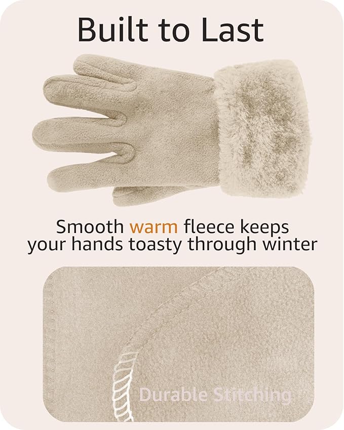 boxed-gifts Women's Warm Fleece Winter - Women's Hat and Glove Set + Hats Gloves Scarves for Women
