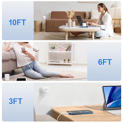for iPhone 14 13 12 11 Fast Charger, [MFi Certified] 3 Pack 20W USB C Charger Block with 3FT&6FT&10FT USB C to ightning Fast Charging Cable Compatible with iPhone 14/13/12/11/Pro/Pro Max/Xs/Xr/X
