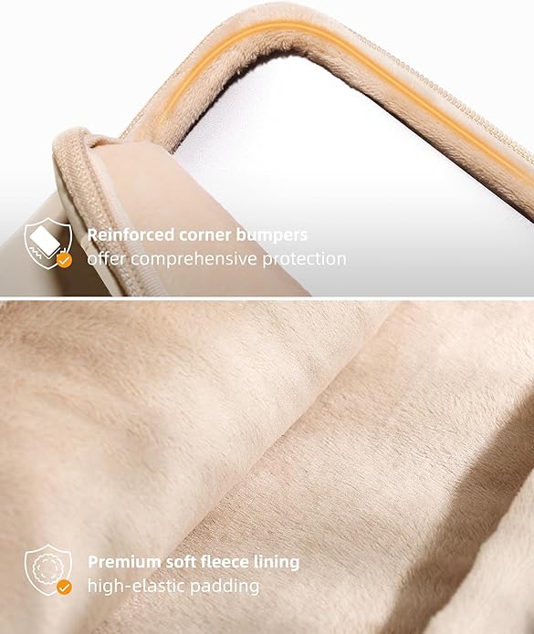 Laptop Case, Sleeve with Handle 360° Protectivie Puffy Laptop Sleeve Compatible with MacBook, Dell, HP