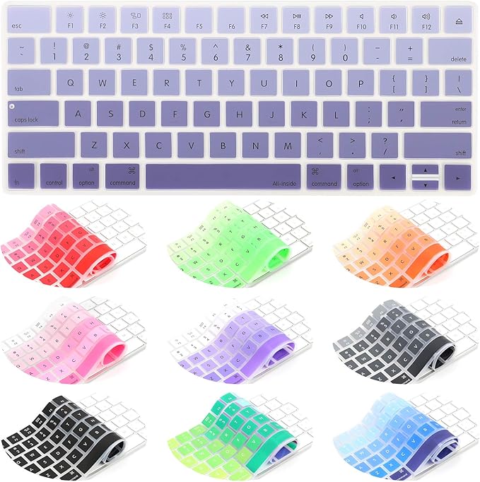 Allinside Ombre Deep Purple Cover for Apple Magic Keyboard (MLA22LL/A) with US Layout