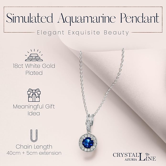 Crystalline Azuria Jewelry Sets For Women Wedding Jewelry Sets Bridal Jewelry Set With Necklace And Earring For Bride Cubic Zirconia Bridesmaid Jewelry