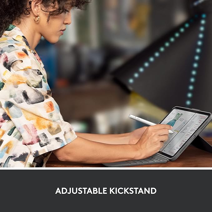 Logitech Combo Touch Keyboard Case for iPad (10th gen & A16) with Detachable Keyboard and Logitech Crayon (USB-C) Digital Pencil for All iPads (2018 Releases and Later)