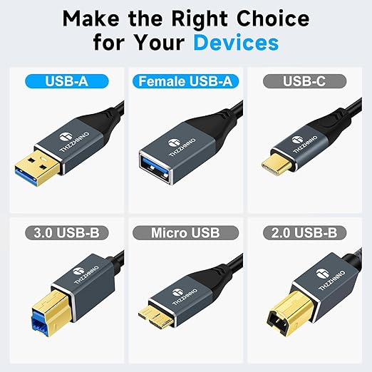 Coiled USB Extension Cable, 5Gbps Retractable USB A Male to Female Data Transfer Cord for Keyboard, Mouse, PlayStation, Xbox, Flash Drive, Printer, Camera(Extend up from 0.75FT to 3.3FT)