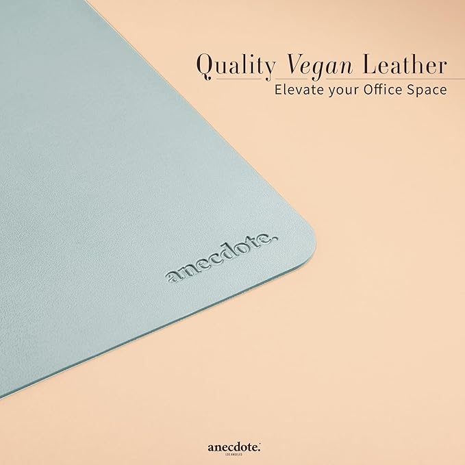 ANECDOTE Vegan Leather Desk Pad - 31.5"x17" Desk Mat for Your Office. This Quality Large Mouse Pad has Chic Elegance, Professional Look & Satisfying Touch - The Perfect Leather Mouse Pad for You!