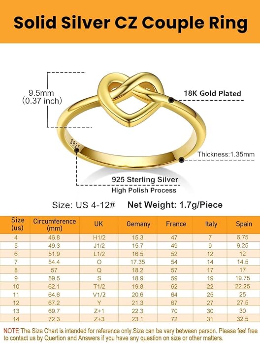 Bestyle 925 Sterling Silver Ring for Women, Minimalist Claddagh Ring Celtic Knot Ring for Women, Irish Promise Wedding Band, Gold/Rose Gold Vermeil Women Band Ring, Stackable, Gift for Her