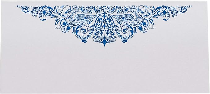 Paisley Printable Place Cards, Royal Blue (Choose Color), Set of 60 (10 Sheets), Laser & Inkjet Printers - Wedding, Party, Dinner, and Special Events - Made in the USA