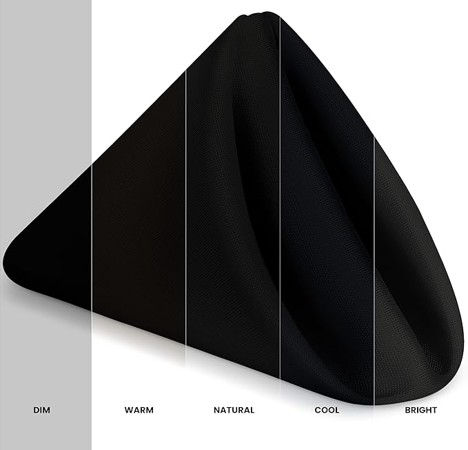 Utopia Home [288 Pack, Black] Cloth Napkins 17x17 Inches, 100% Polyester Hemmed Edges, Washable and Reusable Ideal for Parties, Weddings and Dinners