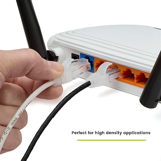TRUECABLE Cat6 Component Rated Patch Cable, Unshielded (U/UTP), 10ft, Black, 28AWG Solid Copper, Snagless 10G High-Speed Ethernet Cable, PoE++ 4PPoE 100W, UL Listed, RoHS-3, 5 Pack