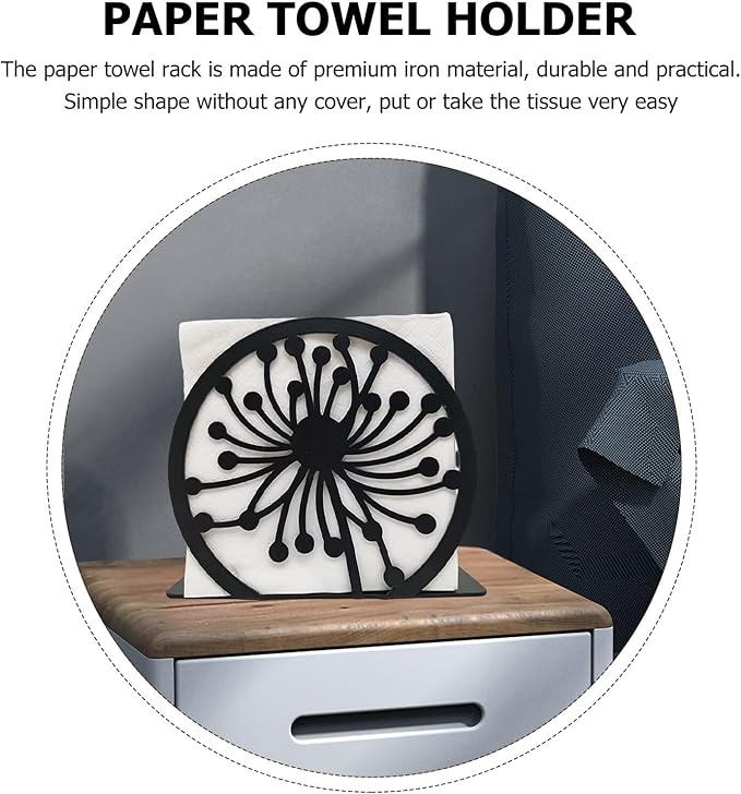 Creative Tabletop Napkin Rack Tissue Paper Stand Iron Animal Pattern Organizer for Kitchen Hotel Bathroom Countertop Space-saving Decor