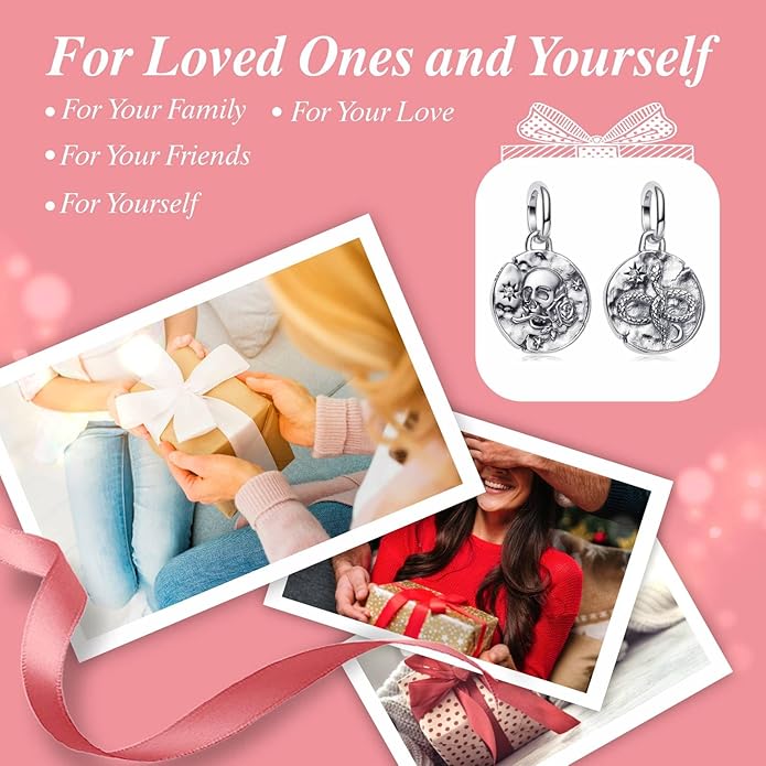 Cute Fashion Heart Charms,S925 Sterling Silver Charm,Bead for Bracelets and Necklaces,For Women Jewelry Present