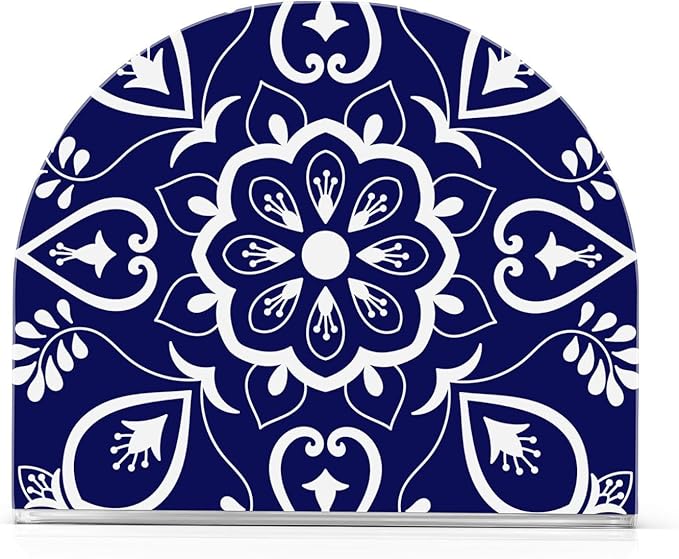 Napkin Holder, Blue Mexican Talavera Napkin Holder for Table Standing Napkin Holders for Table, Kitchen & Dining Room Decor